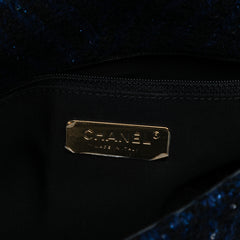 Large Chevron Tweed Sequin 19 Flap