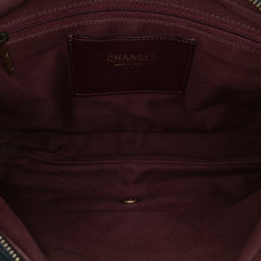 Large Quilted Iridescent Calfskin Shiva Flap