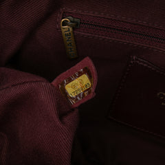 Large Quilted Iridescent Calfskin Shiva Flap