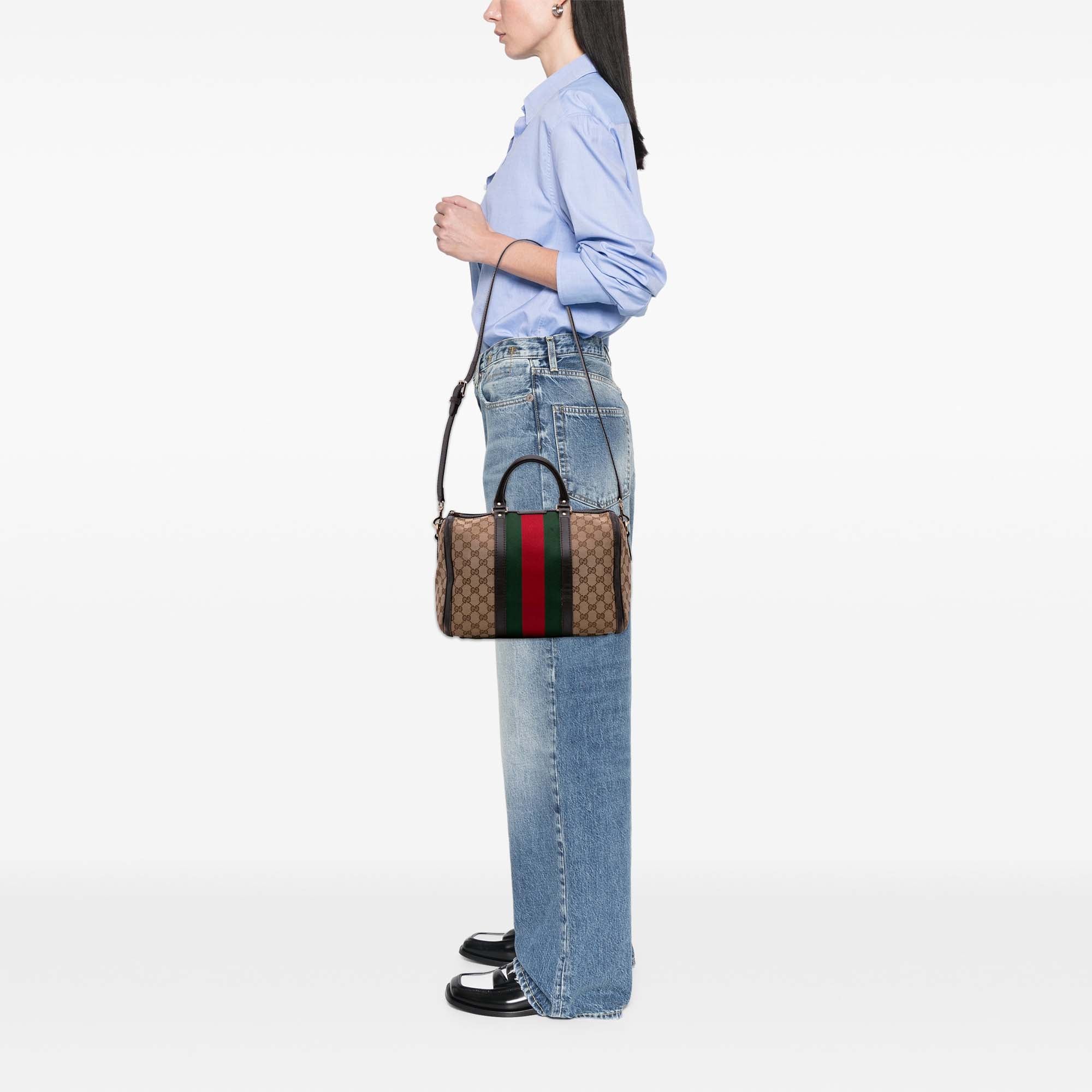 GG Canvas Web Joy Boston Bag