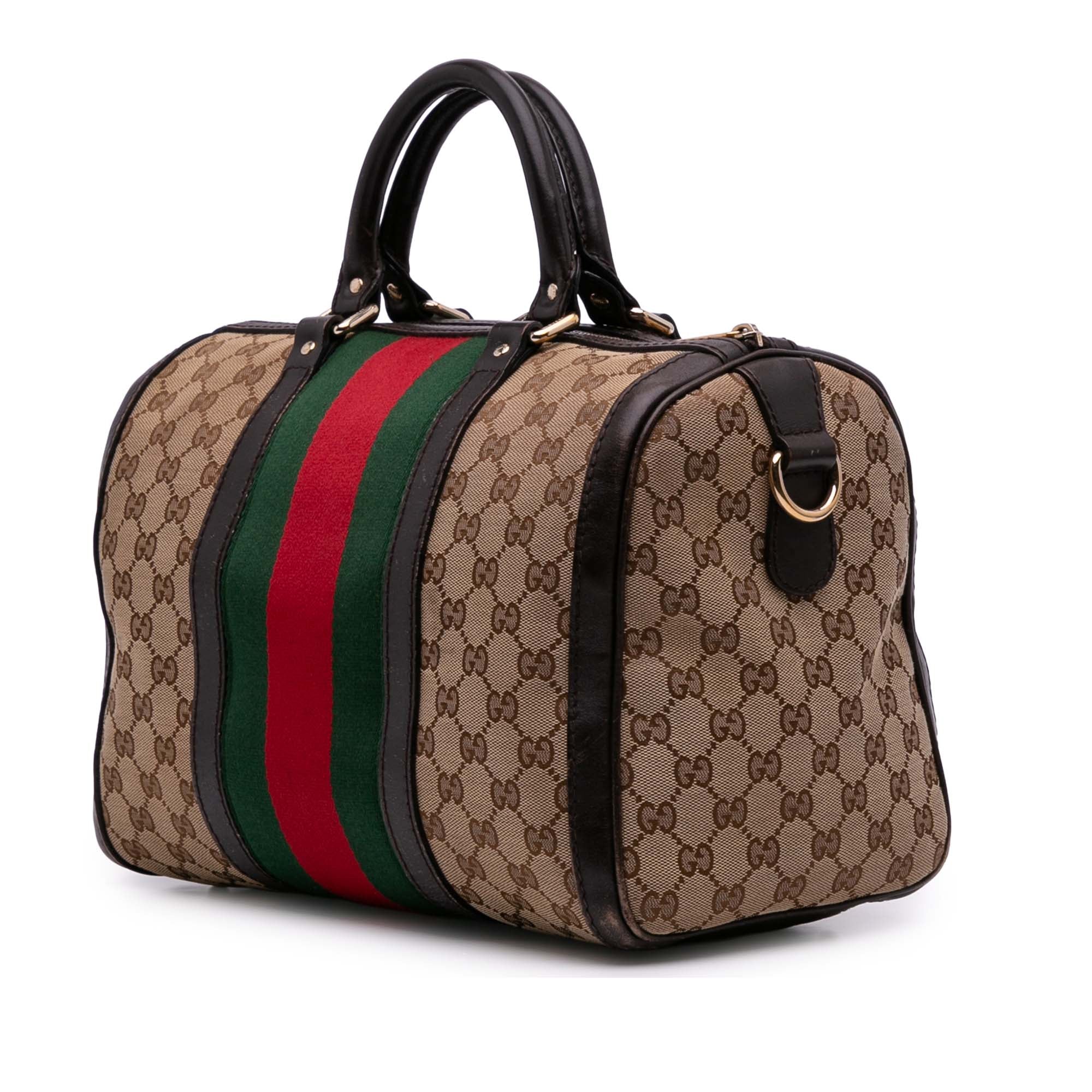 GG Canvas Web Joy Boston Bag