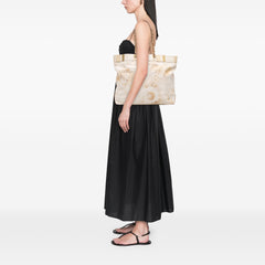 Canvas Floral Shopping Tote