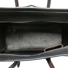 Micro Tricolor Leather Luggage Tote