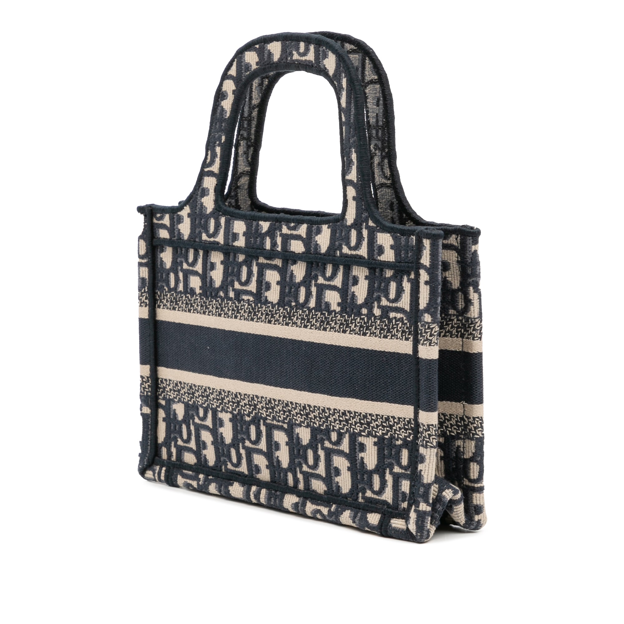 Mini Oblique Canvas Book Tote