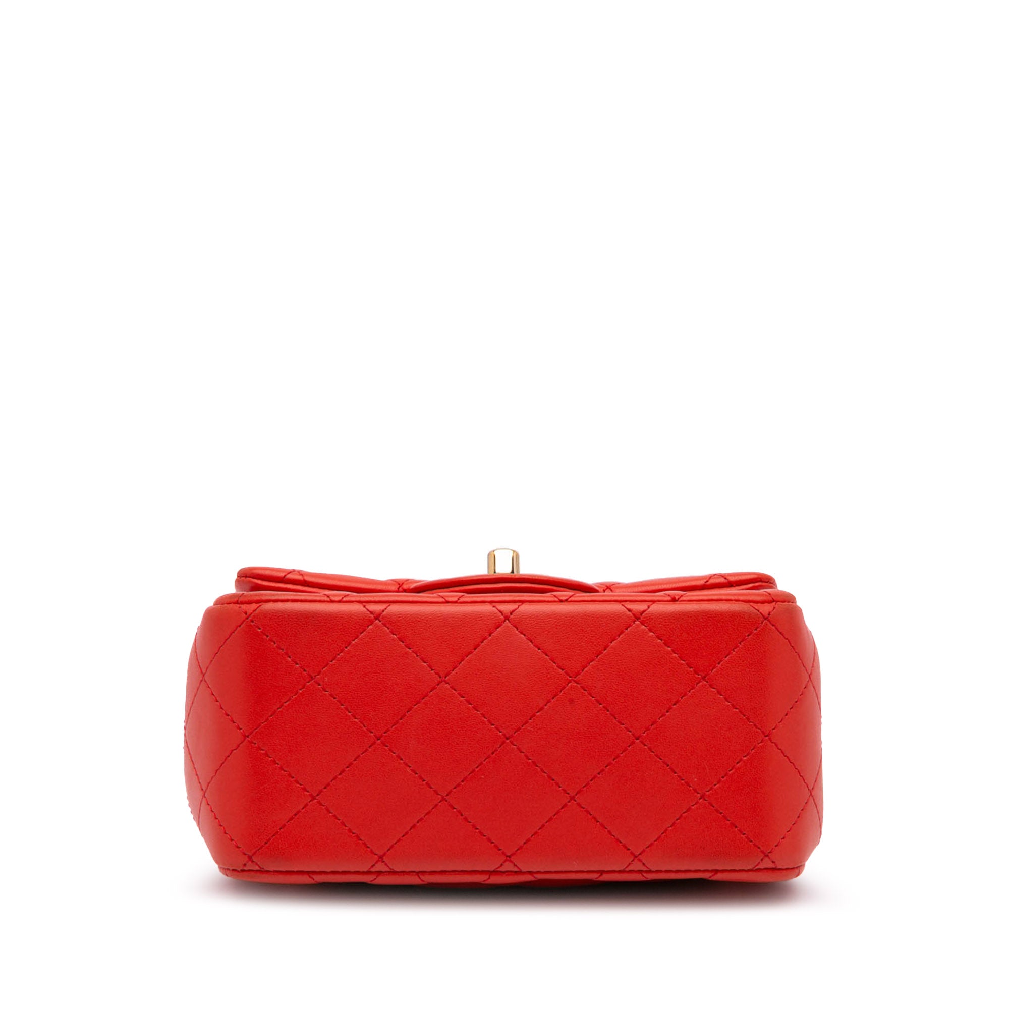Mini Square Classic Lambskin Single Flap