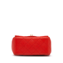 Mini Square Classic Lambskin Single Flap