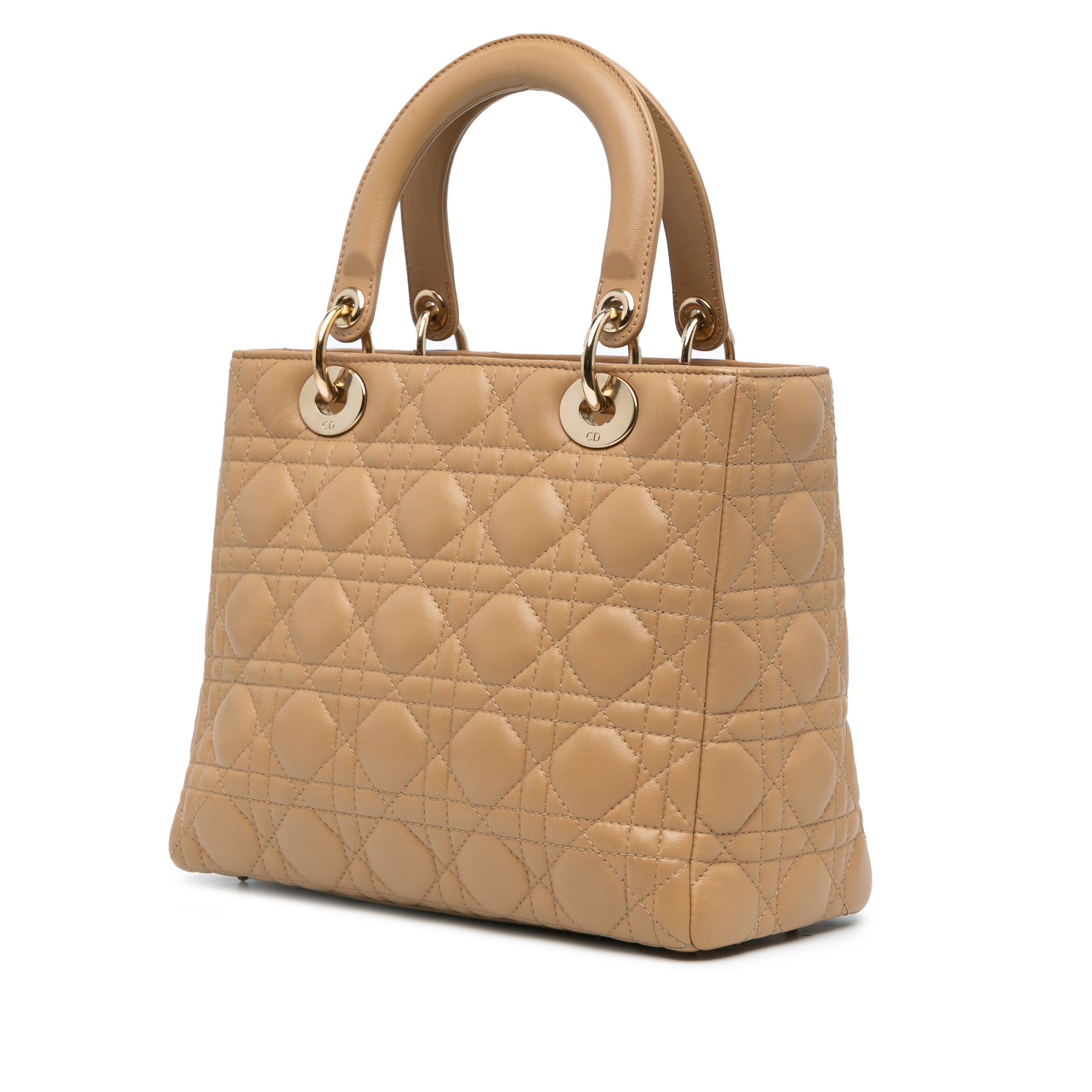 Medium Lambskin Cannage Lady Dior