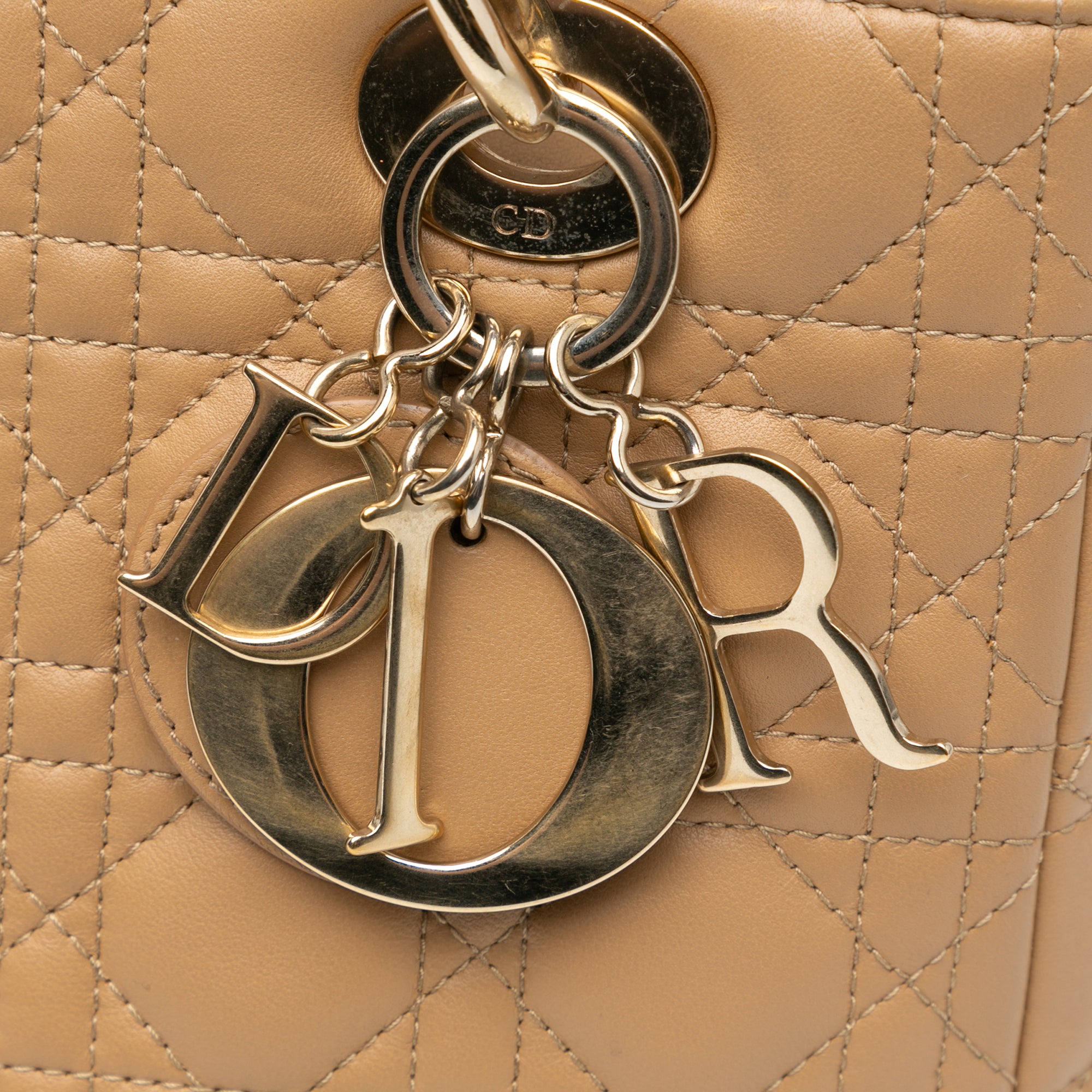 Medium Lambskin Cannage Lady Dior