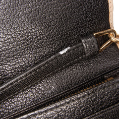 Bicolor Leather Wallet On Chain