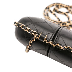 CC Quilted Lambskin Chain Around Phone Holder