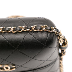 CC Quilted Lambskin Chain Around Phone Holder
