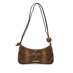 Python Embossed Le Bisou Perle Shoulder Bag