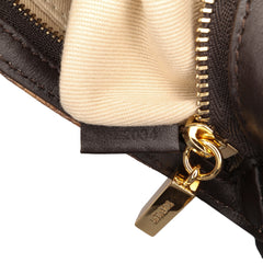 Python Embossed Le Bisou Perle Shoulder Bag