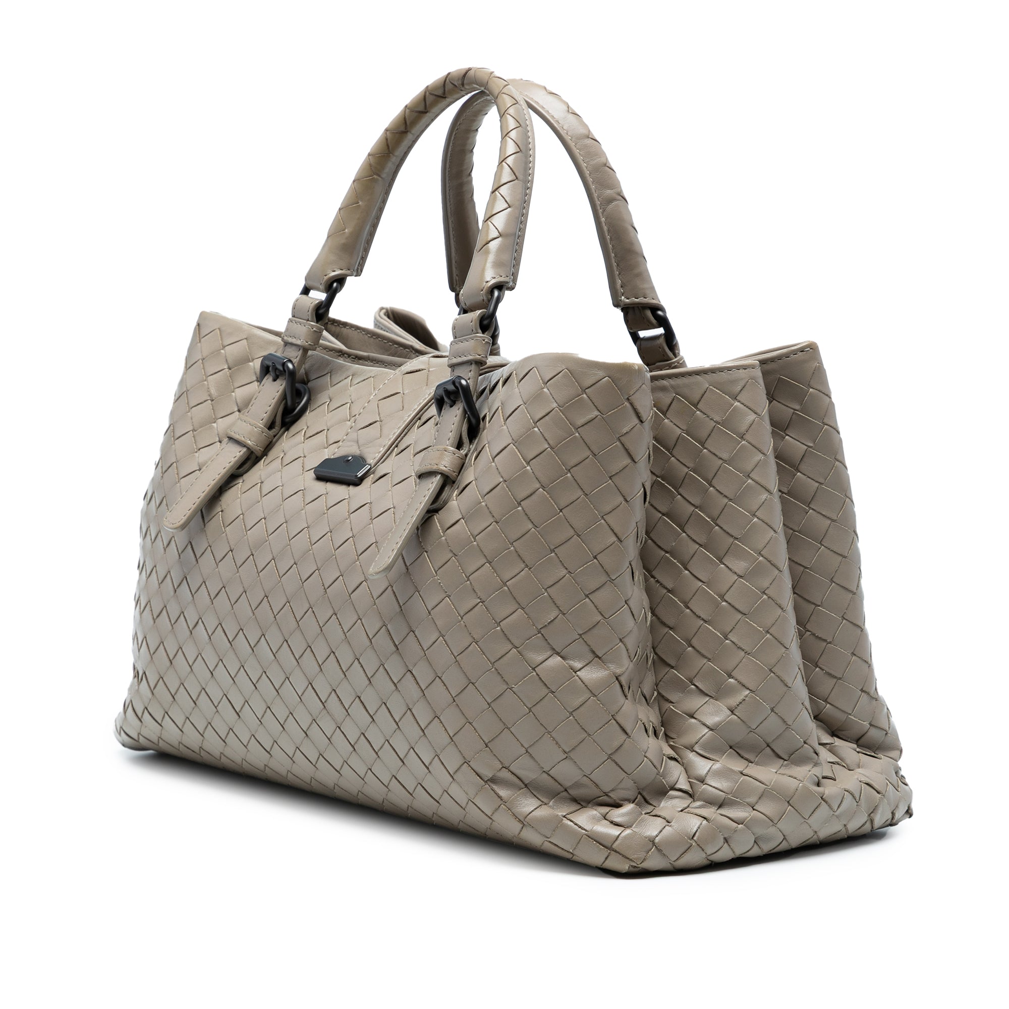 Small Nappa Intrecciato Roma Satchel