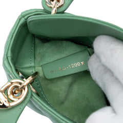 Micro Lambskin Cannage Lady Dior