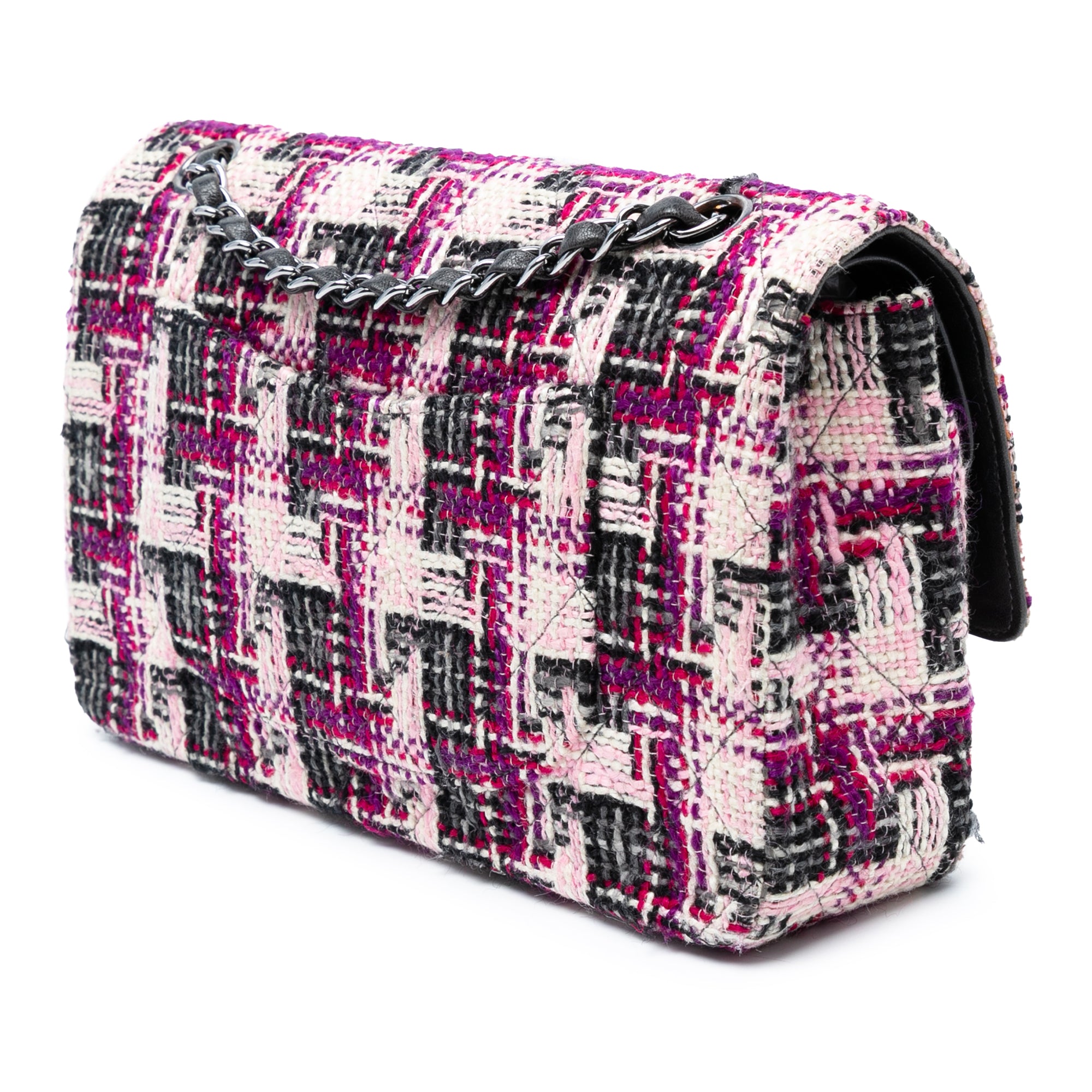 Medium Classic Tweed Double Flap