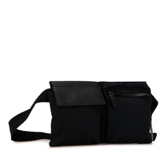 GG Canvas Double Pocket Belt Bag