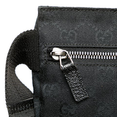 GG Canvas Double Pocket Belt Bag