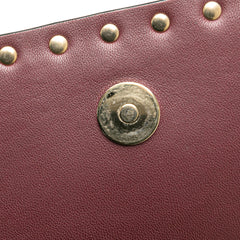 Canvas and Nappa Camouflage Rockstud Wristlet Clutch