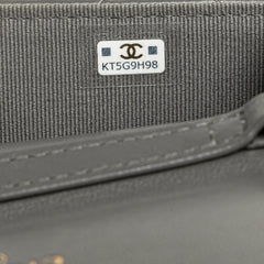 Lambskin 19 Flap Coin Purse With Chain