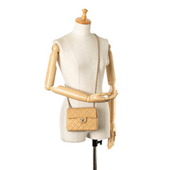 Mini Square Classic Lambskin Single Flap