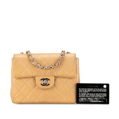 Mini Square Classic Lambskin Single Flap