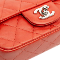 Extra Mini Rectangular Classic Lambskin Single Flap