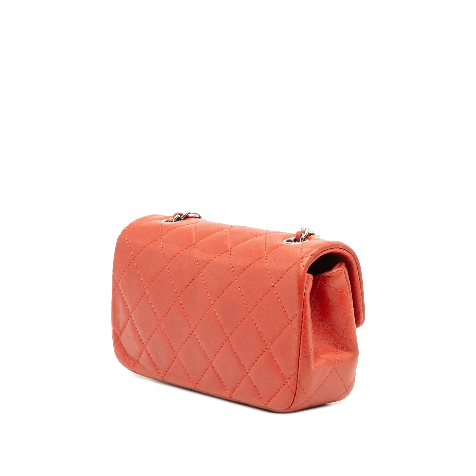 Extra Mini Rectangular Classic Lambskin Single Flap