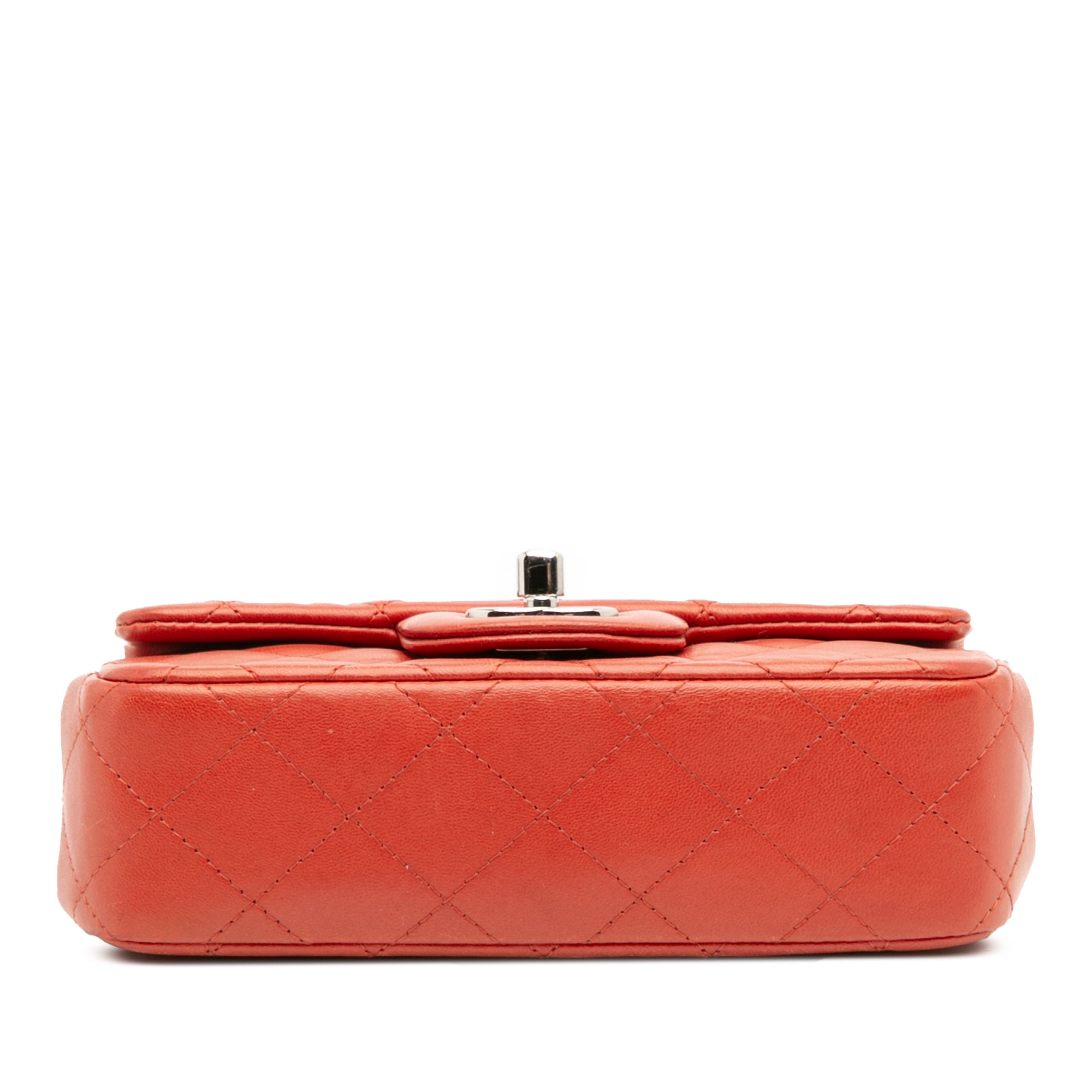 Extra Mini Rectangular Classic Lambskin Single Flap