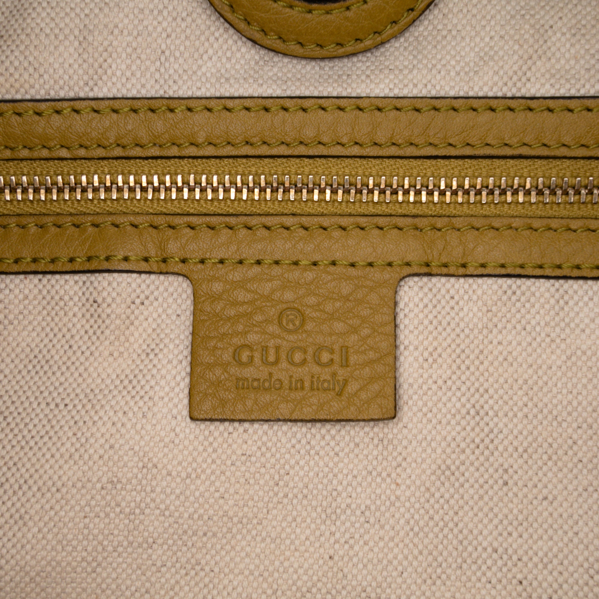Tall Leather Bamboo Shopper Tote