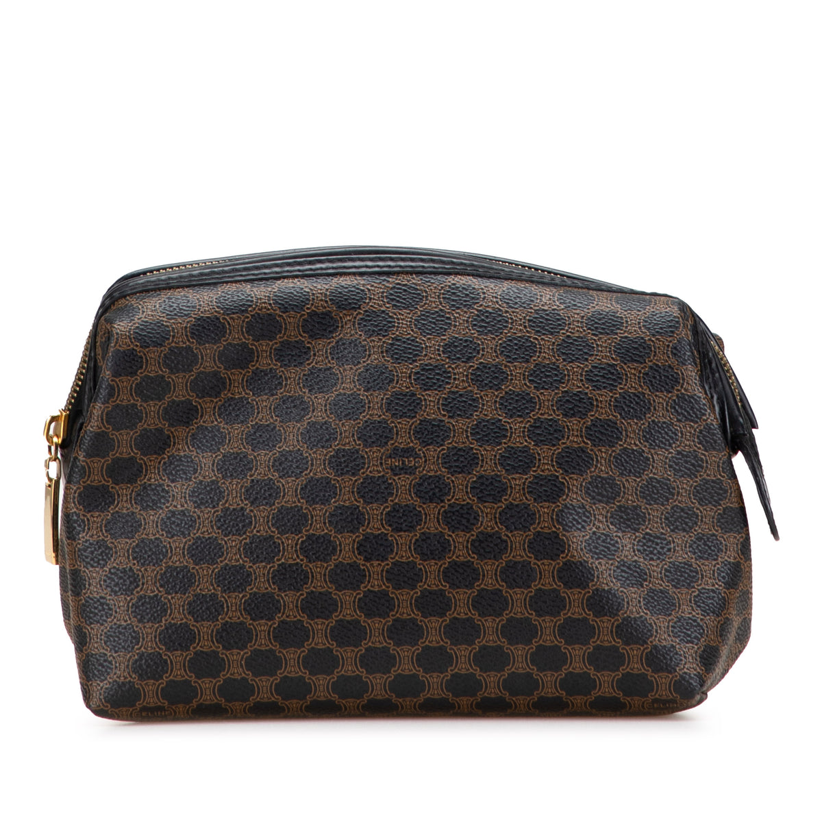 Macadam Coated Canvas Cosmetic Pouch