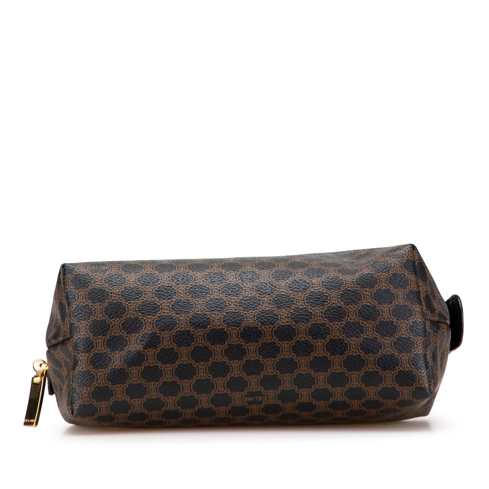 Macadam Coated Canvas Cosmetic Pouch