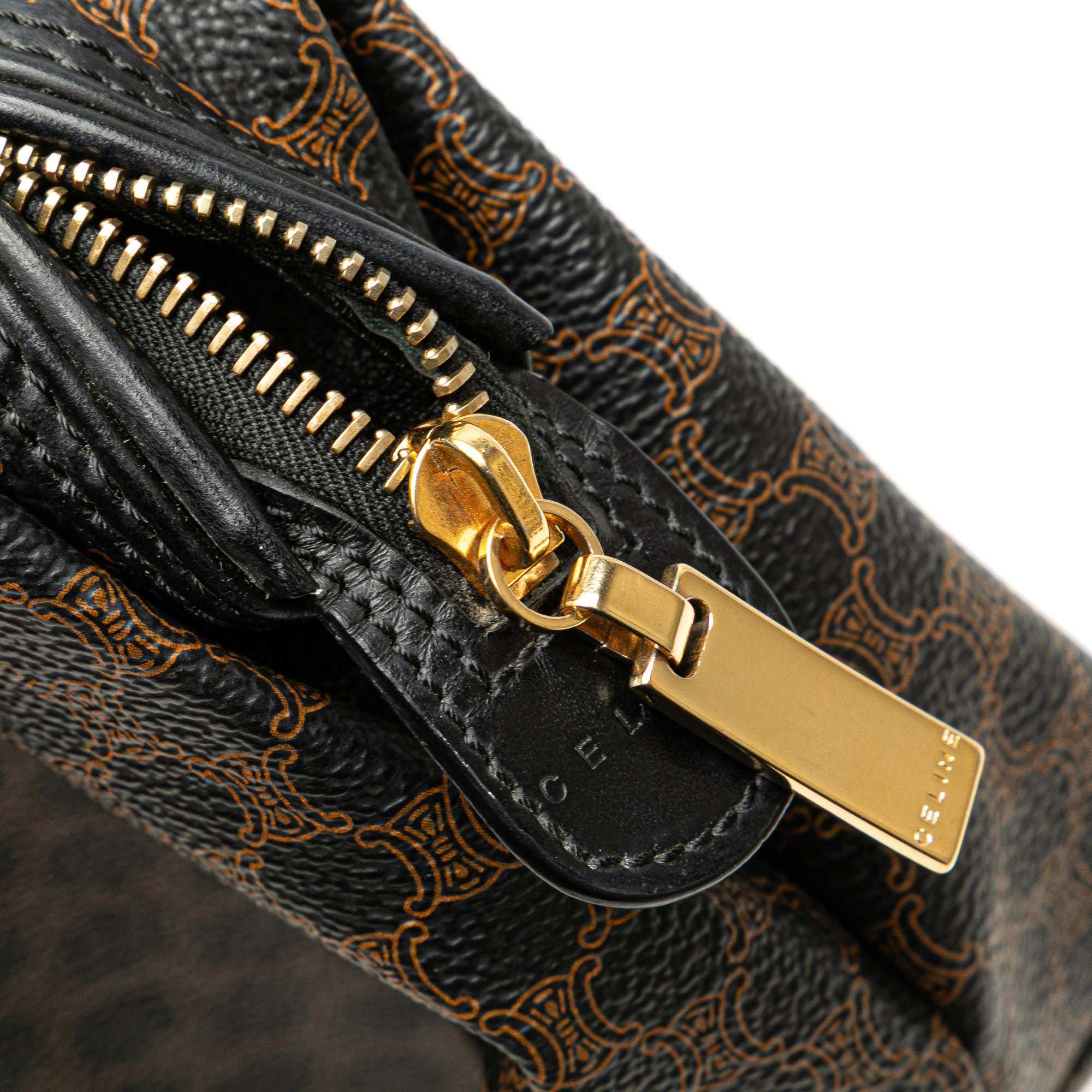 Macadam Coated Canvas Cosmetic Pouch