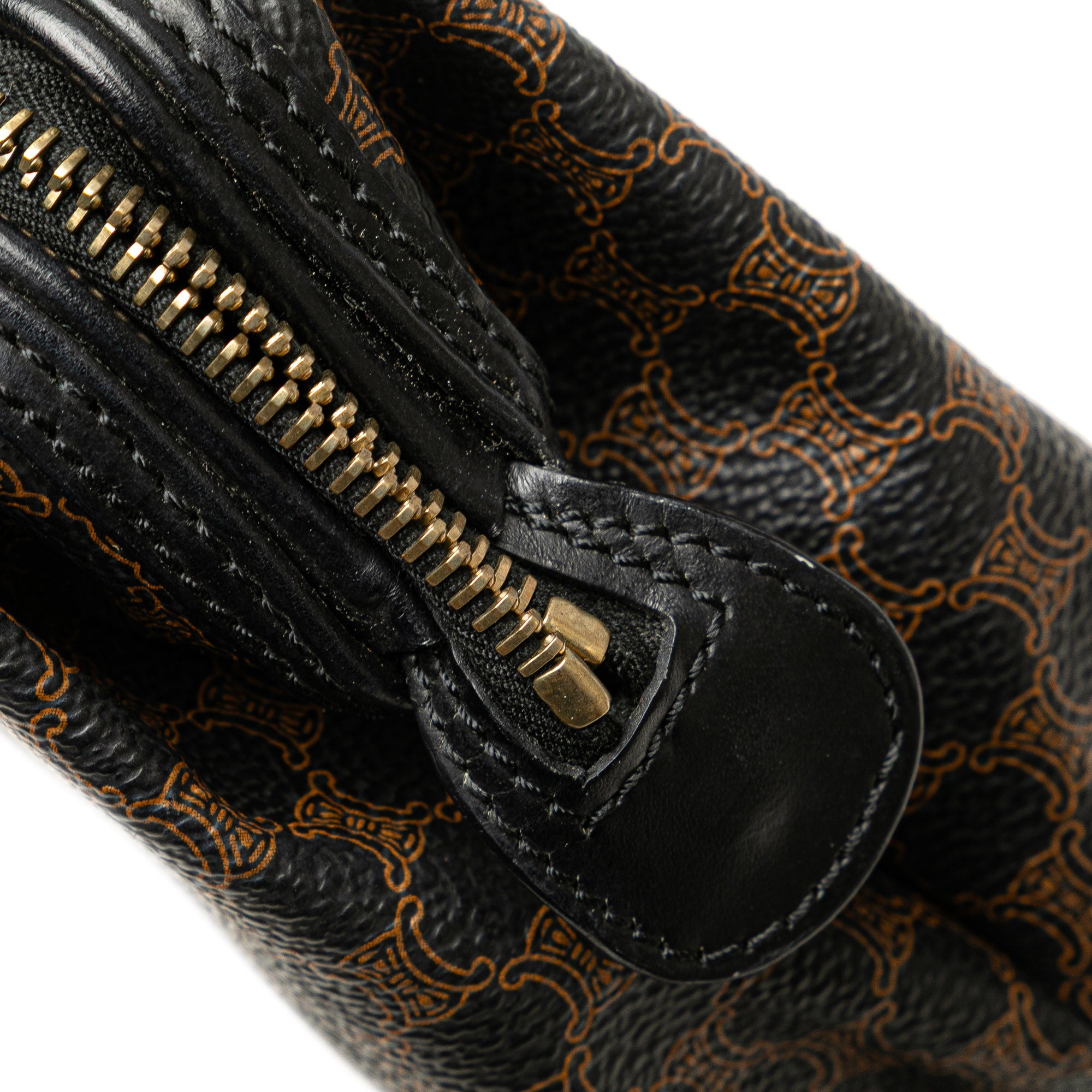 Macadam Coated Canvas Cosmetic Pouch