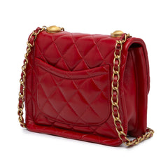 Mini Quilted Lambskin Soft Square Flap