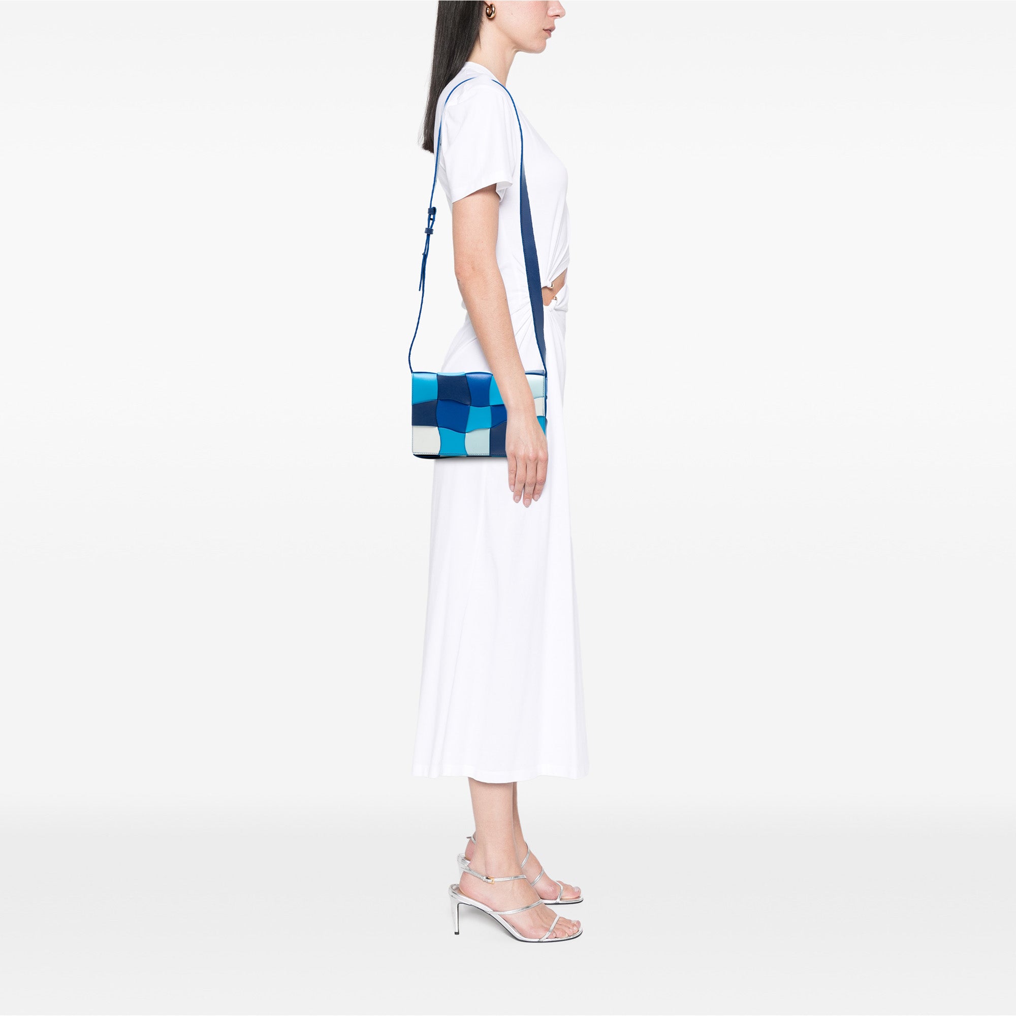 Nappa Intrecciato Wavy Cassette Crossbody