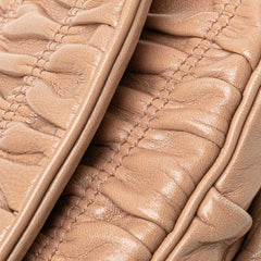 Nappa Gaufre Turn Lock Clutch