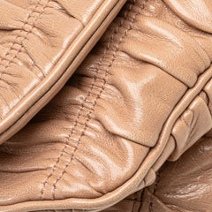 Nappa Gaufre Turn Lock Clutch