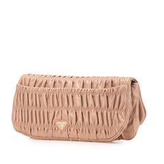 Nappa Gaufre Turn Lock Clutch