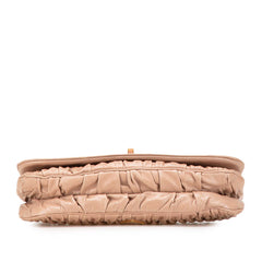 Nappa Gaufre Turn Lock Clutch