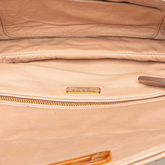 Nappa Gaufre Turn Lock Clutch