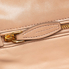 Nappa Gaufre Turn Lock Clutch