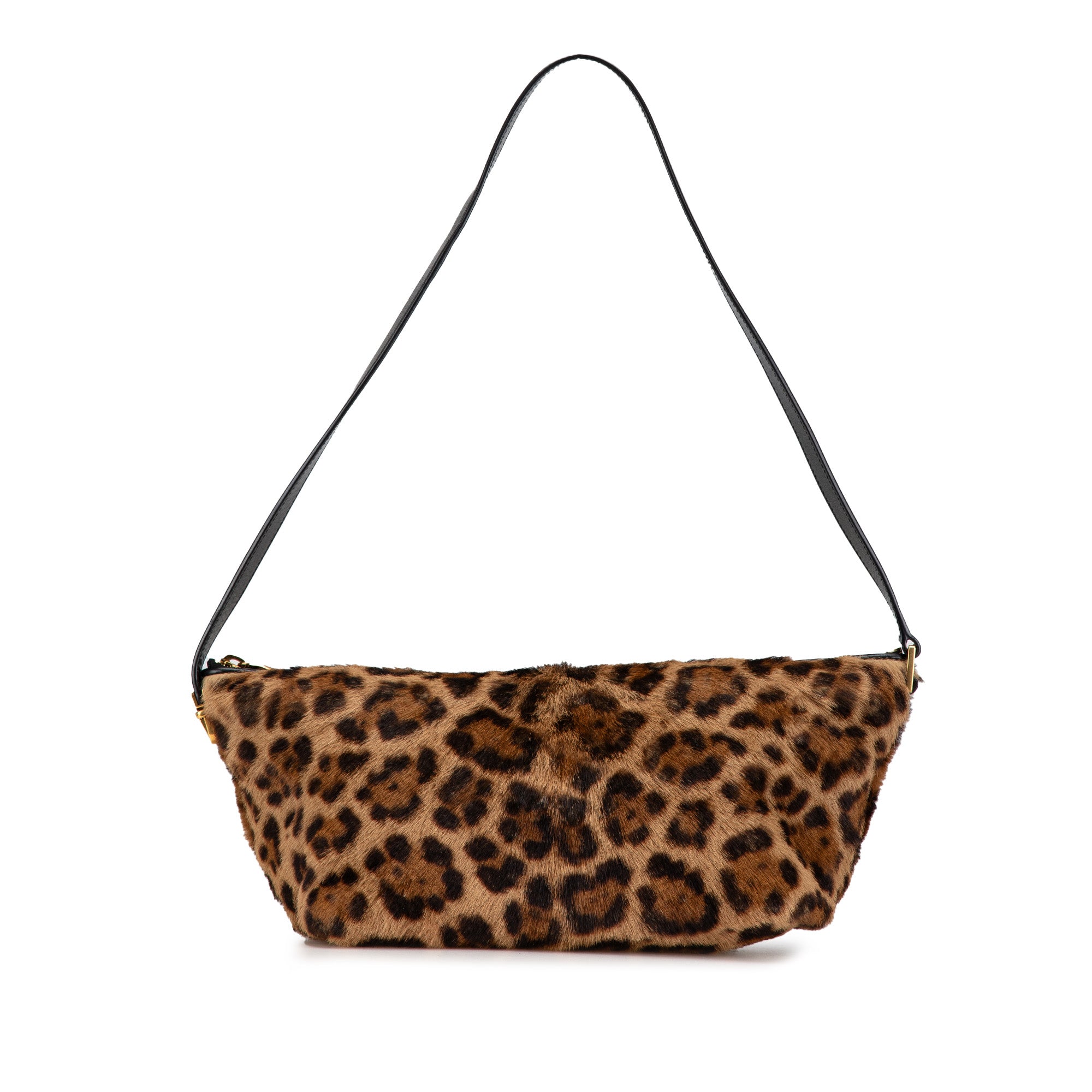 Leopard Print Ponyhair Pochette