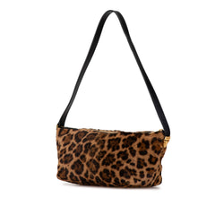 Leopard Print Ponyhair Pochette