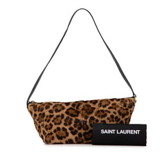 Leopard Print Ponyhair Pochette