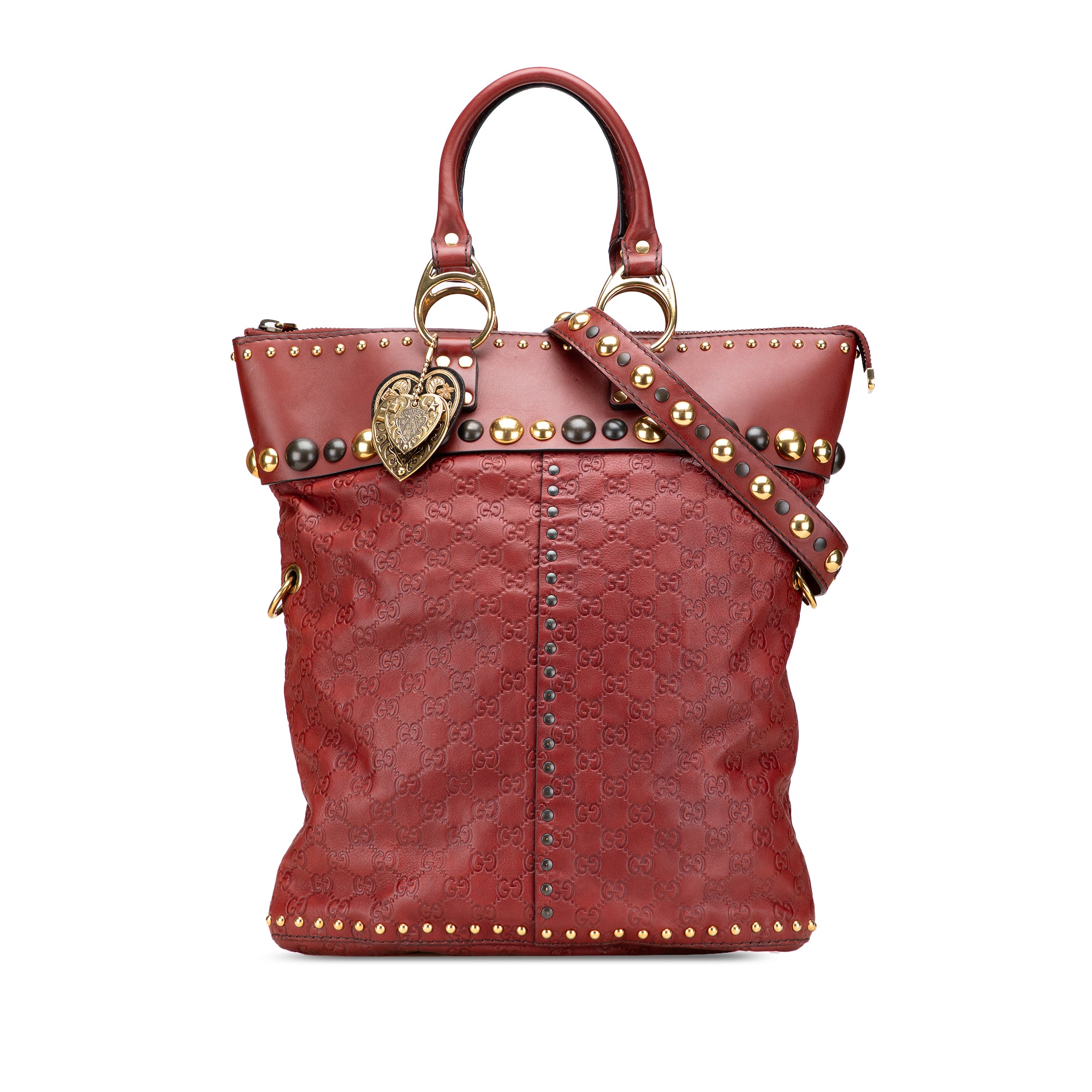 Guccissima Studded Babouska Satchel