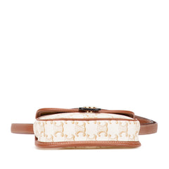 Mini Triomphe Coated Canvas Besace Crossbody