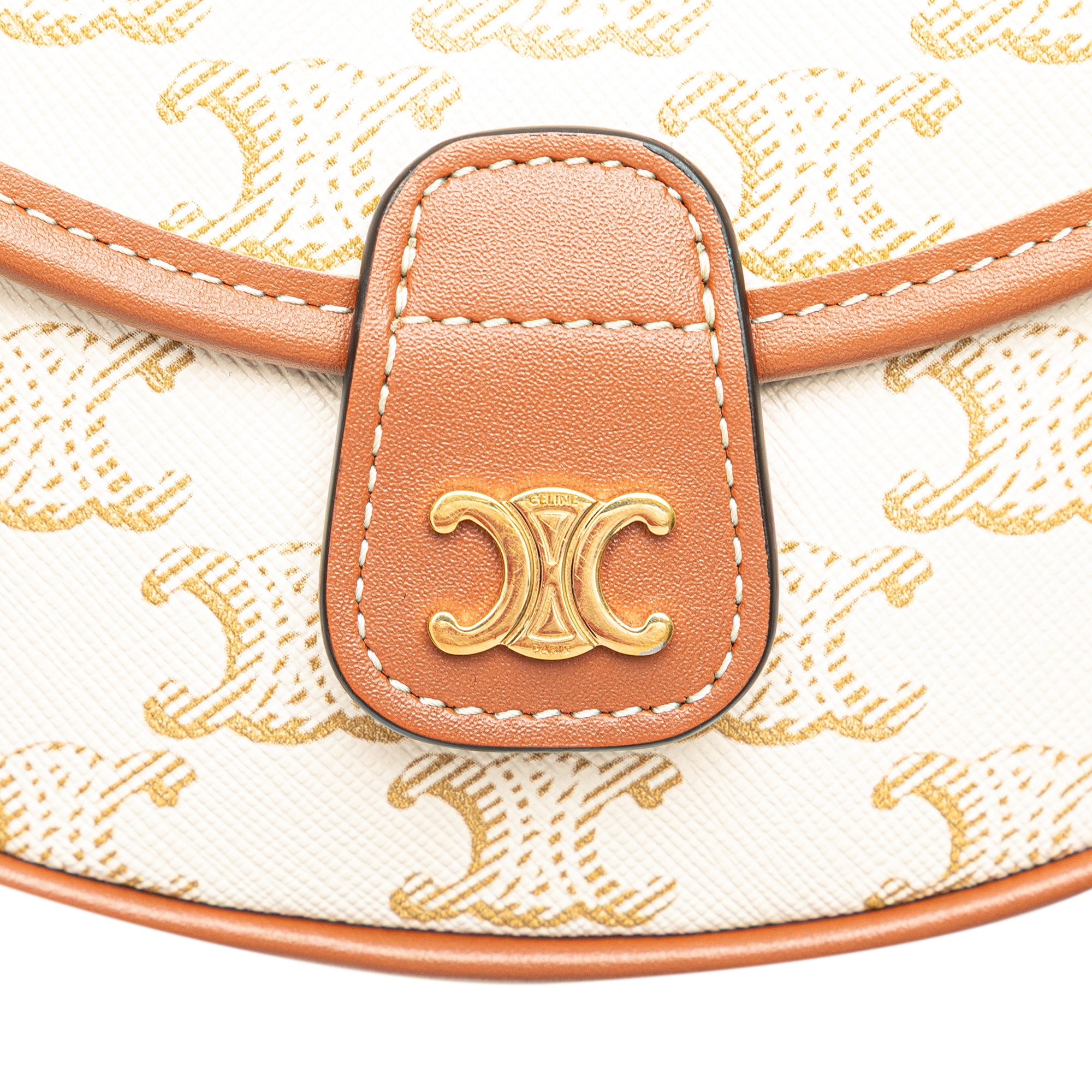 Mini Triomphe Coated Canvas Besace Crossbody