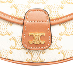 Mini Triomphe Coated Canvas Besace Crossbody