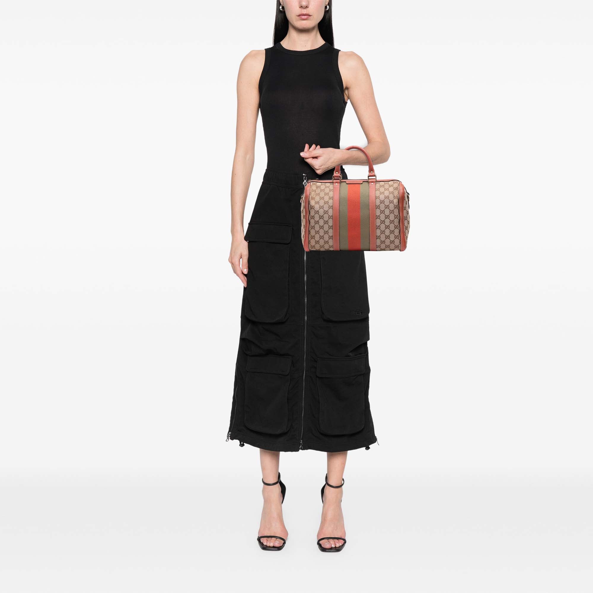 GG Canvas Web Joy Boston Bag